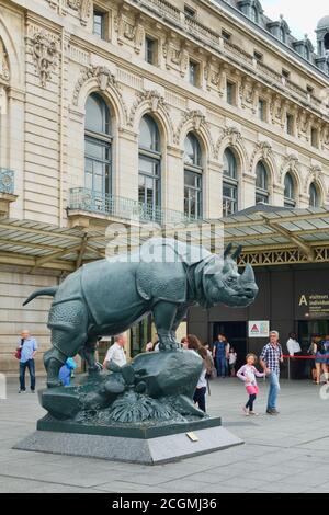 Le Musée d'Orsay à Paris, célèbre pour sa collection de chefs-d'œuvre impressionnistes Banque D'Images