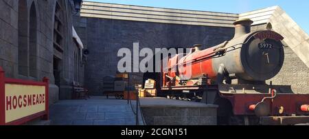 Train express de Poudlard à Hogsmeade, Universal Studios Hollywood, Universal City, Californie, États-Unis Banque D'Images