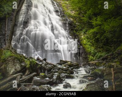 Chutes de Crabtree en été. Banque D'Images