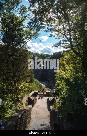 Parc national de taughannock Falls dans le nord de l'État de New York Banque D'Images