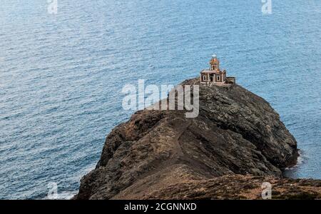 Photos prises de l'île grecque Tinos dans le sud de la mer Égée près de l'île de Mykonos. Ces photos se composent principalement de maisons, de fruits de mer, de navires et d'archéologie Banque D'Images