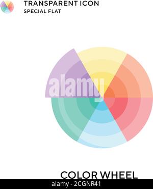 Icône de vecteur roue de couleur. Illustration de style plat. Vecteur EPS 10. Illustration de Vecteur