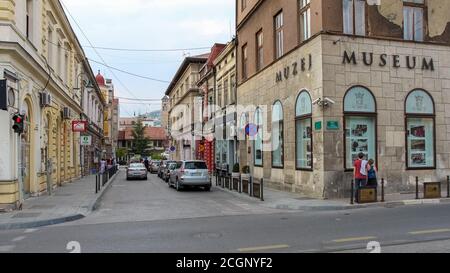 Sarajevo, Bosnie-Herzégovine - 3 juillet 2018 : Musée de Sarajevo (Muzej), site de l'assassinat de François Ferdinand, Sarajevo, Bosnie-Herzégovine Banque D'Images