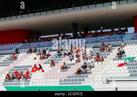 Spectateurs, fans pendant la Formule 1 Pirelli Gran Premio Della Toscana Ferrari 1000, Grand Prix de Toscane 2020, du 11 au 13 septembre 2020 sur l'autoroute Banque D'Images