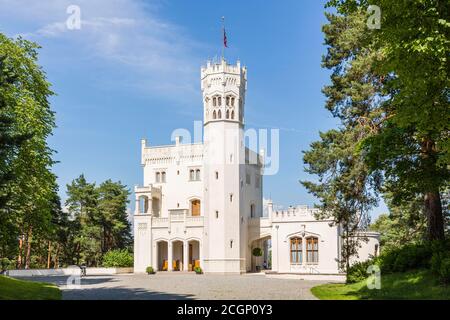 Château d'Oskarmahil (Oscarhil), château sur la péninsule de Bygdoy, bâtiment néo-gothique laïque, Bygdoy, Oslo, Norvège Banque D'Images