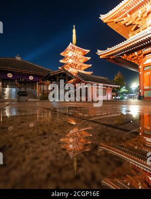 Temple Senso-Ji à Tokyo, Japon Banque D'Images