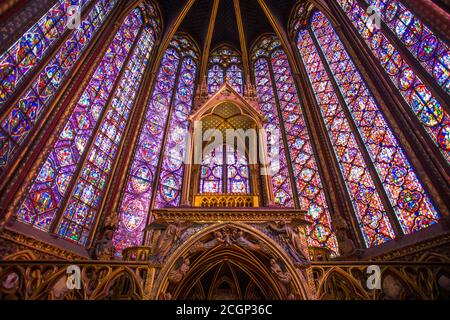 La Sainte-Chapelle, Paris, France Banque D'Images
