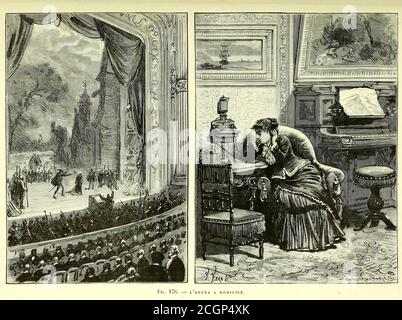 À l'écoute de l'Opéra à la maison du Livre les merveilles de la science, ou Description populaire des inventions modernes [les merveilles de la science, ou Description populaire des inventions modernes] de Figuerer, Louis, 1819-1894 publié à Paris 1867 Banque D'Images