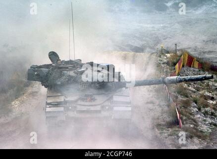 ARMÉE BRITANNIQUE Kampfpanzer Chieftain/ main Battle Tank Chieftain Banque D'Images