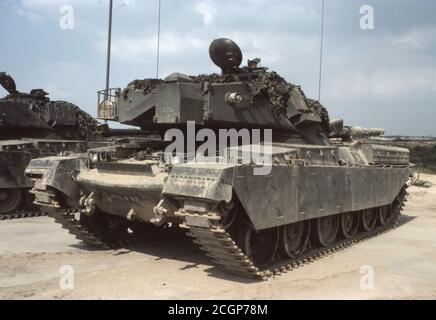 ARMÉE BRITANNIQUE Kampfpanzer Chieftain/ main Battle Tank Chieftain Banque D'Images