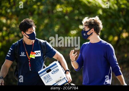 Toscane, Italie. 12 septembre 2020. Toscane, Italie. 12 septembre 2020. GASLY Pierre (fra), Scuderia AlphaTauri Honda AT01, portrait pendant la Formule 1 Pirelli Gran Premio Della Toscana Ferrari 1000, Grand Prix toscan 2020, du 11 au 13 septembre 2020 sur l'Autodromo Internazionale del Mugello, à Scarperia e San Piero, près de Florence, Italie - photo Florent Gooden / DPB Credit: LM/DPPI/Florent Gooden/Alay Live News Banque D'Images