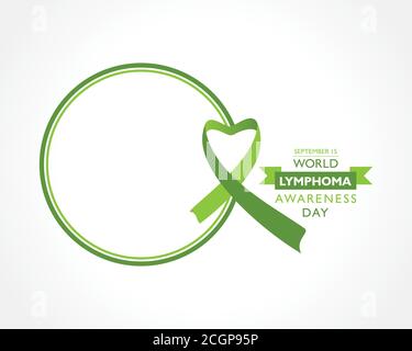 Illustration vectorielle de la Journée mondiale de sensibilisation au lymphome observée en septembre 15 Illustration de Vecteur