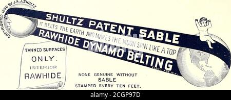 . Journal de chemin de fer de la rue . ARBRE DES MOTEURS LOURDS ET À GRANDE VITESSE. Bureau de New York, - 100 Broadway. BUREAU DE PHIUDELPHIA, 421, RUE DES CHÂTAIGNES. BUREAU DE CHICAGO, MARQUETTE BLD6. 156 STREET RAILWAY JOURNAL. [Vol XII Non. SHULTZ BELTING COMPANY, M A]STJE^A0TXJJRE:RS OF Lace Leather.Round Solid Belting. Courroies rondes torsadées, pansement de courroie et courroie rainurée PatentRelR.. PLECTRic {courroies de chemin de fer . SHULTZ . Revêtement de poulie en cuir verni. . SHULTZ . Courroies tissées verni (Link) et ceintures SpecialDynamo. NEW YORK : A. B. LAURENCE, DIRECTEUR. PHILADELPHIE: J. A. GARNET. Manager.BOSTON : ZONE GÉOGRAPHIQUE J. KELLEY, Mana Banque D'Images