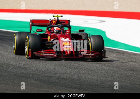 Toscane, Italie. 12 septembre 2020. Toscane, Italie. 12 septembre 2020. 16 LECLERC Charles (mco), Scuderia Ferrari SF1000, action pendant la Formule 1 Pirelli Gran Premio Della Toscana Ferrari 1000 2020, 2020 Tuscan Grand Prix, du 11 au 13 septembre 2020 sur l'Autodromo Internazionale del Mugello, à Scarperia e San Piero, près de Florence, Italie - photo Antonin Vincent / DPPI crédit: LM/DPPI/Florent Gooden/Alamy Live News Banque D'Images