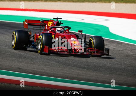 Toscane, Italie. 12 septembre 2020. Toscane, Italie. 12 septembre 2020. 05 VETTEL Sebastian (ger), Scuderia Ferrari SF1000, action pendant la Formule 1 Pirelli Gran Premio Della Toscana Ferrari 1000 2020, 2020 Grand Prix de Toscane, du 11 au 13 septembre 2020 sur l'Autodromo Internazionale del Mugello, à Scarperia e San Piero, près de Florence, Italie - photo Antonin Vincent / DPPI crédit: LM/DPPI/Florent Gooden/Alamy Live News Banque D'Images