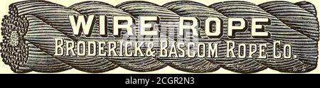 . Journal de chemin de fer de la rue . NEW York Sweeper d'OCCASION, en bon état de travail, S'IL EST VENDU À LA FOIS $250. CALICE DE SABLE AMÉLIORÉ. 552 THE STREET RAILWAY JOURNAL. Juin 1887. BRODERICK & BASCOFFL CORDE CO. FABRICANTS DE câbles pour les chemins de fer de St. 704 et 706, rue main, Saint-Louis, Banque D'Images