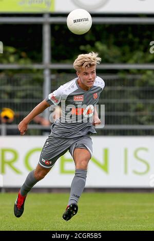 Rijnsburg, pays-Bas. 12 septembre 2020. RIJNSBURG, 12-09-2020, Sportpark Middelmour, Dutch Tweede Divisie football Season 2020/2021, Rijnsburgse Boys - Jong Volendam, joueur de Jong Volendam Jay Kruiver crédit: Pro Shots/Alay Live News Banque D'Images