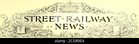 . Le journal de chemin de fer de rue . m avant et arrière platforfhdonnent un accès facile au sommet de la planche et de flotter des récits à chaque extrémité indiquent la hauteur de la chaussée d'eau en tout temps. Pour saupoudrer au-dessus de l'allée et à une courte distancede chaque côté, il y a des pipes perforatedpids aux deux extrémités de la voiture. Vers l'extérieur et retourner au côté du chariot. Pour saupoudrer la rue d'une distance raisonnable des deux côtés de la voie, la voiture porte deux bras oscillants avec des tuyaux perforés car-ried sur des grues qui osciller en demi-cercle, avec un rayon d'environ quatre-vingts pieds, ce qui fait une largeur totale de sprink de route Banque D'Images