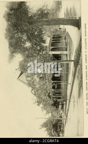 . Sea Bright, Rumson Road, Oceanic, Monmouth Beach, Atlantic Highlands, Leonardville Road, Navesink, Water Witch Club : concernant les maisons d'été le long des rives du comté de Monmouth, New Jersey . Banque D'Images