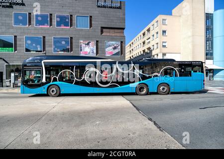 Keolis allGo MAN Lion's City bus à Almere, aux pays-Bas. Banque D'Images