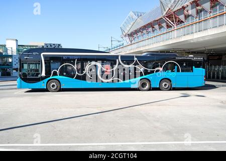 Keolis allGo MAN Lion's City bus à Almere, aux pays-Bas. Banque D'Images