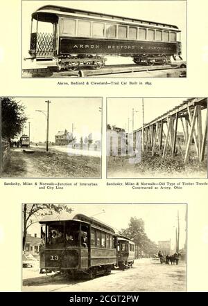 . Journal de chemin de fer électrique . Plaque XLVII. Cleveland & Berea—les premiers types de voitures monocamions plaque XLVIII Banque D'Images