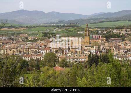 Puente la Reina est une belle ville de la province de Navarre, en Espagne Banque D'Images