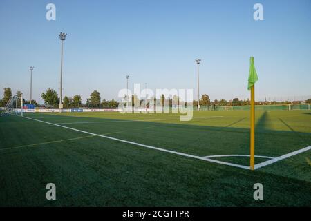 Niederhasli, Suisse. 12 septembre 2020. 12 septembre 2020, Niederhasli, GC/Campus, AXA Women's Super League: Grasshopper Club Zurich - FC Luzern, GC Campus Feld crédit: SPP Sport Press photo. /Alamy Live News Banque D'Images