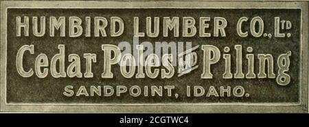 . Revue de chemin de fer électrique . POTEAUX et EMPILAGE 20,000 35s et 40sprêt à expédier en même temps S=E. Missouri Cypress Co., Campbell, Missouri Idaho Cedar Poles PACIFIC COAST POLE CO. SPOKANE WASH. TRACKLAYING PAR MACHINE SIMPLE. RAPIDE ET ÉCONOMIQUE D. F. HOW AN RAILWAY TRACKLAYER CO., 1102 Ellsworth Bldg., Chicago Shelby Trolley Poteaux fabriqués à partir de tubes en acier sans soudure étirés à froid.livraison immédiate toutes les tailles du stock. The Garford Company : Elyria, O. Poles and lities A selected stock in Chicago for Rush ShipmentA nombre de grands chantiers dans le nord NAUGLE PÔLE & TIE CO. Chicago Bureau: 226 la salle rue nous sommes Banque D'Images