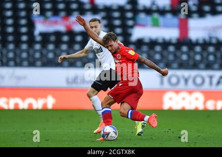 DERBY, ANGLETERRE. 12 SEPTEMBRE 2020. John Swift de Reading pendant le match de championnat de pari de ciel entre Derby County et Reading au Pride Park, Derby. (Credit: Jon Hobley | MI News) Credit: MI News & Sport /Alay Live News Banque D'Images