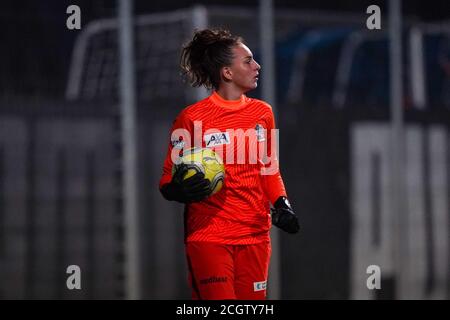 Niederhasli, Suisse. 12 septembre 2020. 12.09.2020, Niederhasli, GC/Campus, AXA Women's Super League: Scripper Club Zuerich - FC Luzern, gardien de but Lourdes Romero (Luzern) Credit: SPP Sport Press photo. /Alamy Live News Banque D'Images