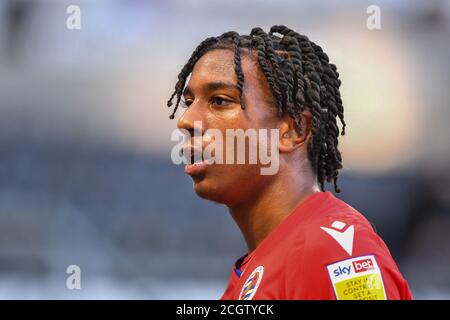 DERBY, ANGLETERRE. 12 SEPTEMBRE 2020. Michael Olise de Reading pendant le match de championnat Sky Bet entre Derby County et Reading au Pride Park, Derby. (Credit: Jon Hobley | MI News) Credit: MI News & Sport /Alay Live News Banque D'Images