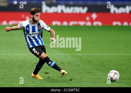 Barcelone, Espagne. 12 septembre 2020. Llambrich pendant le match de la Ligue SmartBank entre le RCD Espanyol et vs Albacete Balompie au stade du RCD le 12 septembre 2020 à Barcelone, Espagne. Crédit : Dax Images/Alamy Live News Banque D'Images