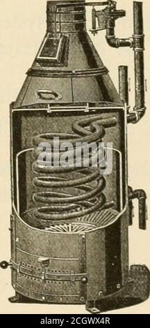 . Le génie des locomotives : une revue pratique de la force motrice ferroviaire et du matériel roulant . Anti-feu sans jointless. Chauffages de voitures Baker. Eau chaude, non givrée, autorégulée. f^H »?^ ^^% en acier souple, d’une épaisseur d’un quart de pouce. Impossible de les briser. Impossible de brûler une caravec eux. . .* .*. BEAUCOUP D'AUTRES STYLES. Pour les très grandes voitures, deux circula-tions d'eau chaude avec un feu. Petits réchauffeurs d'eau chaude pour Cableand Electric Cars. Raccords spéciaux extra-lourds fori7r^ Baker travail de chauffage. .*■*& William C. Baker, bureau I43 Libertv SF • (successeur de Baker Heater Co.) New York. 518 Banque D'Images