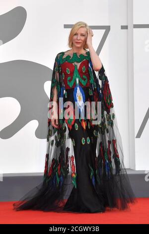 Venise, Italie. 12 septembre 2020. Cate Blanchett, tapis de clôture, 77e Festival international du film de Venise, Venise, Italie, 12 septembre 2020. Photo de Ron Crusow/imageSPACE crédit: Imagespace/Alay Live News Banque D'Images