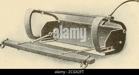 . Développement agricole; un livre d'introduction dans l'agriculture, comprenant une discussion sur les sols, la sélection et la planification des fermes, la sous-production des champs, le drainage, l'irrigation, les routes, les clôtures, ainsi que des chapitres d'introduction concernant les affaires agricoles, et les relations de la science générale à l'agriculture . DKAIXACE 22 !. Figure 115a. Fresno grattoir. Fait pour ressembler quelque peu à la chaume commune et très utile dans les opérations de drainage. Soit cette charrue soit la charrue thecommon est souvent utilisée pour briser le sol en le faisant passer d'un côté à l'aide de la machine réversible, ou Banque D'Images