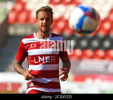 Photo: Andrew Roe/AHPIX LTD, football, amical, Doncaster Rovers / Manchester United U23's, Keepmoat Stadium, Doncaster, Royaume-Uni, 03/09/20, K.O 15h00 Howa Banque D'Images