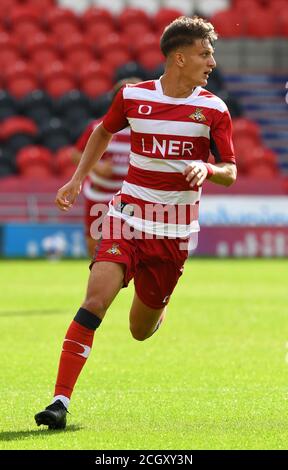 Photo: Andrew Roe/AHPIX LTD, football, amical, Doncaster Rovers / Manchester United U23's, Keepmoat Stadium, Doncaster, Royaume-Uni, 03/09/20, K.O 15h00 Howa Banque D'Images