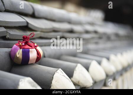 Image de célébration de la Corée, sac de chance traditionnel Banque D'Images