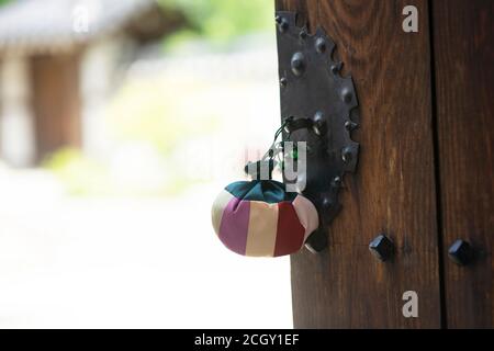 Image de célébration de la Corée, sac de chance traditionnel Banque D'Images