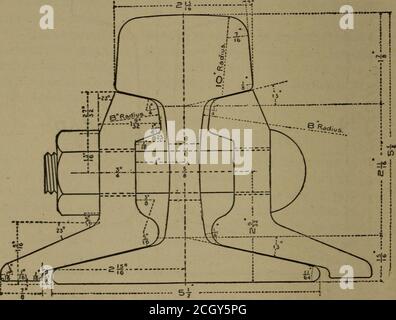 . Construction et réparation de chemins de fer ... : constituant une des séries de volumes de l'édition révisée et élargie de la science des chemins de fer, . Figure 379. SECTION DE RAIL.39 vol. 13 674 ANNEXE J. pourcentage de métal : dans la tête dans la bande dans la bride., base, pouces hauteur * RadofWeb, * tête, * angle A, degrés angle B, dimension C, pouces D, E, * g, ;.... *• H. - I, ♦• J, K. L, trop 90 80 75 70 65 60 lb lb lb lb lb lb livres par par par par par par yard yd yd yd yd yd yd yd yd. 42 42 42 42 42 42 42 21 21 21 21 21 21 21 37 37 37 37 37 37 37 f&gt; % 5 % 5 4fg- 4 % 4/b 4H 5M Banque D'Images