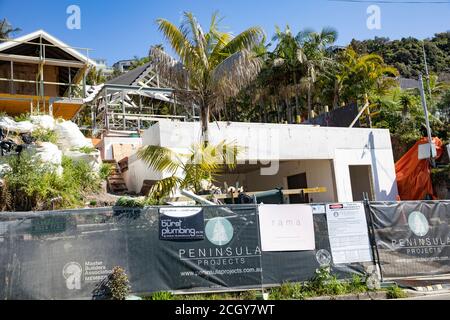 Maison australienne construite à la plage de Whale à Sydney, en Australie Banque D'Images