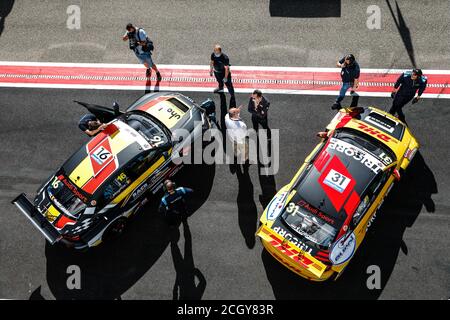 16 Magnus Gilles (bel), Comtoyou Racing, Audi LMS, 31 Coronel Tom (Ned), Comtoyou DHL Team Audi Sport, Audi LMS, lors de la FIA WTCR Race de Belg en 2020 Banque D'Images