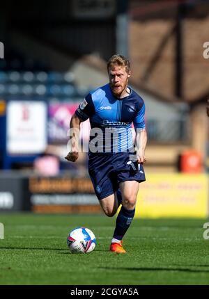 High Wycombe, Royaume-Uni. 12 septembre 2020. Daryl Horgan de Wycombe Wanderers lors du match de championnat Sky Bet entre Wycombe Wanderers et Rotherham United à Adams Park, High Wycombe, Angleterre, le 12 septembre 2020. Photo de Liam McAvoy. Crédit : Prime Media Images/Alamy Live News Banque D'Images