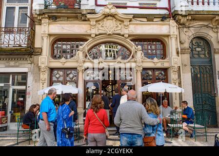 Cafe Majestic, l'un des plus beaux cafés du monde, à Porto, Portugal Banque D'Images