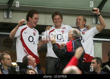 Prince Harry. Demi-finale de la coupe du monde de rugby. France contre Angleterre. Paris. 13 OCT 2007 IMAGE : MARK PAIN / ALAMY Banque D'Images