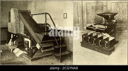 . Electric Railway journal . f tous les fonds reçus des différents crayons, et les chèques ont tous été écrits à la main, ce qui a fait une affaire fastidieuse. Cette division gère entre 7,000,000 et 8 000 000 billets de commutation chaque mois, qui sont vendus aux conducteurs dans des gares routières. Il est également handlesall billets vendus par les agents de billets aux différents pointsalong les lignes interurbaines, il y a environ 250 différents types de billets d'agents vendus. Ce volume de billets vendus, il sera plus tard vu, nécessite des aides mécaniques vérifierdans la division qui traite de l'audit Banque D'Images