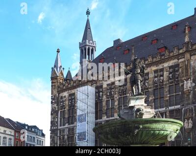 Hôtel de ville historique d'Aix-la-Chapelle en Allemagne Banque D'Images