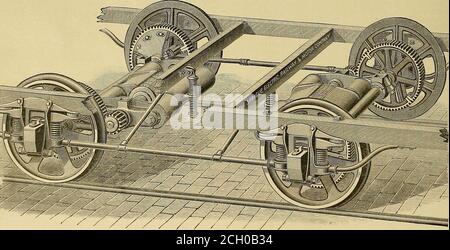 . bulletin de chemin de fer électrique . MOTEUR AUTOMATIQUE SPRAGUE.—15 chevaux. 220 volts. Efficacité 91 %. Bureaux: St. Louis: 304 Locust court« Philadelphie: 119 S. 4th Streel Cleveland: 117 public Squar Topeka; 700 Kansas Avenu il s'agit de la seule entreprise aux États-Unis à consacrer toute son énergie aux diverses questions liées à la transmission de pow&iet elle met en pratique plus de moteurs et plus d'une moitié de puissance de cheval que toutes les autres entreprises réunies. Cette société, ayant perfectionné un système de chemin de fer de rue dans tous ses détails, est préparée, sous des garanties appropriées o Banque D'Images