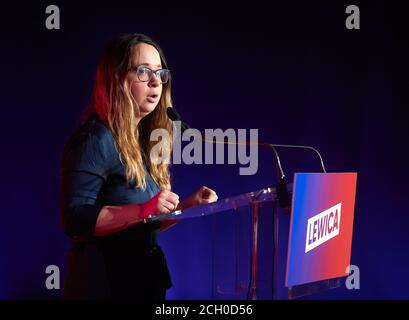 Varsovie, Mazovie, Pologne. 13 septembre 2020. L'événement de la Coalition Club parlementaire de la gauche ''cadre d'automne de la gauche''.dans la photo: MARCELINA ZAWISZA crédit: Hubert Mathis/ZUMA Wire/Alay Live News Banque D'Images